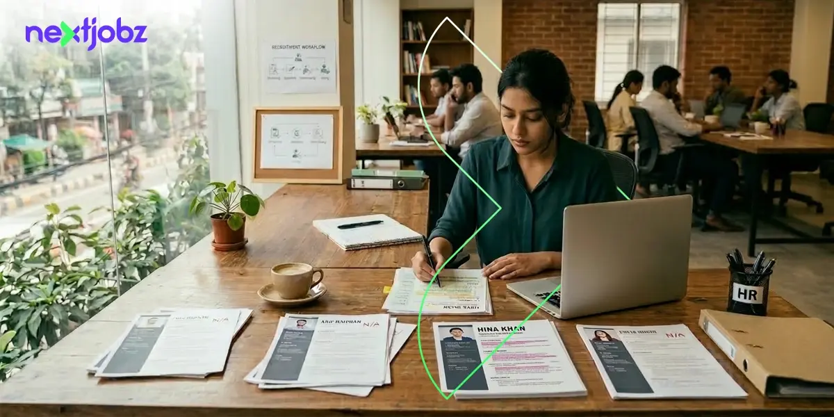 Recruiter-approved CV writing process using nextjobz AI CV builder to create ATS-friendly resumes for job seekers in Bangladesh